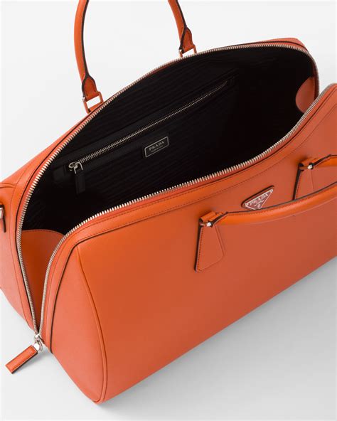 prada saffiano handbag papaya|Papaya Saffiano Leather Travel Bag .